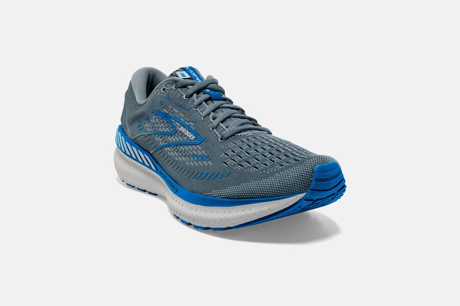 Brooks Israel Glycerin GTS 19 Road Running Shoes Mens - Grey/Blue - CNU-951073